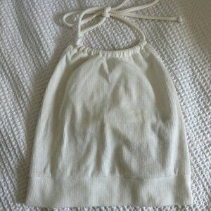 White Lulus halter top - size S